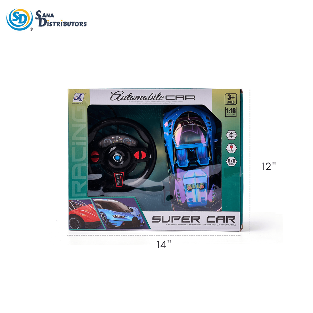 Super Car R/c 1:16 Scale 12"x14"