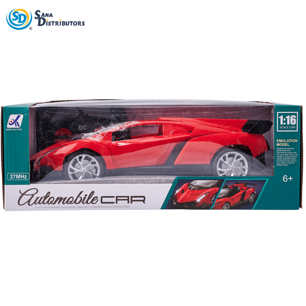 Sports Car R/c Toy 27mhz 6"x4"x12"