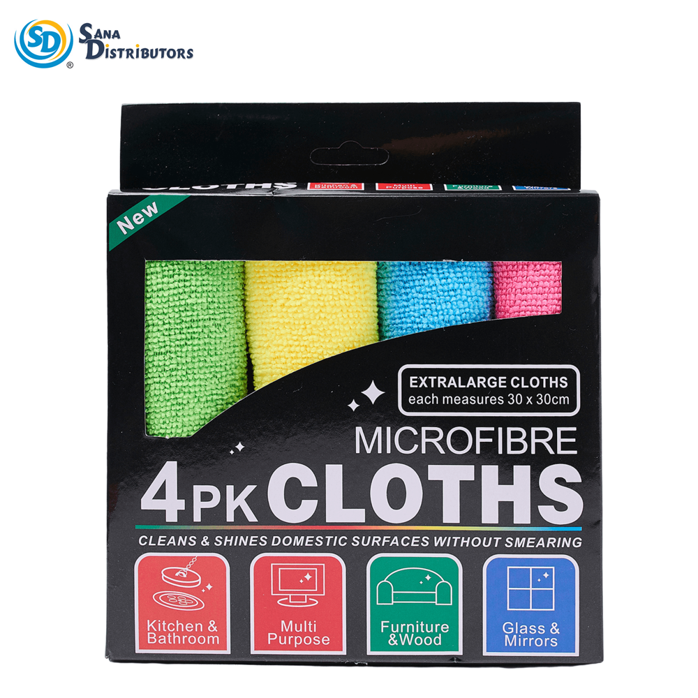 Micro Fibre Cloth 4 Pk