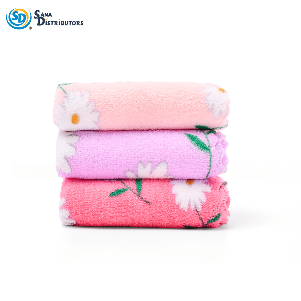 Microfiber Towel 3pcs Ass. Colours