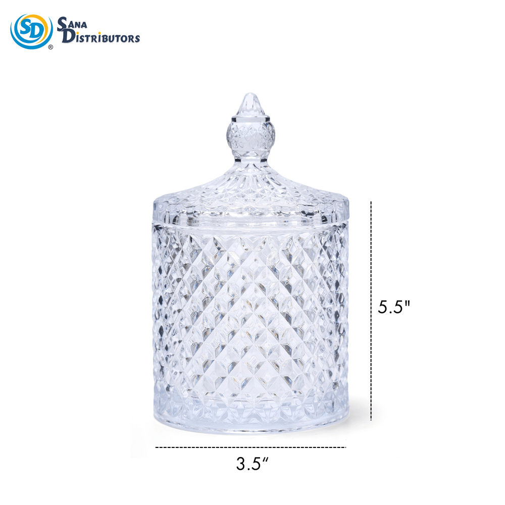 Glass Candy Dish 5"x3.5"