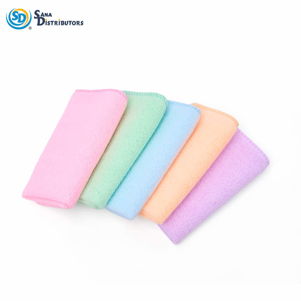 Microfibre Cleaning Cloth Assorted Colors 5pcs
