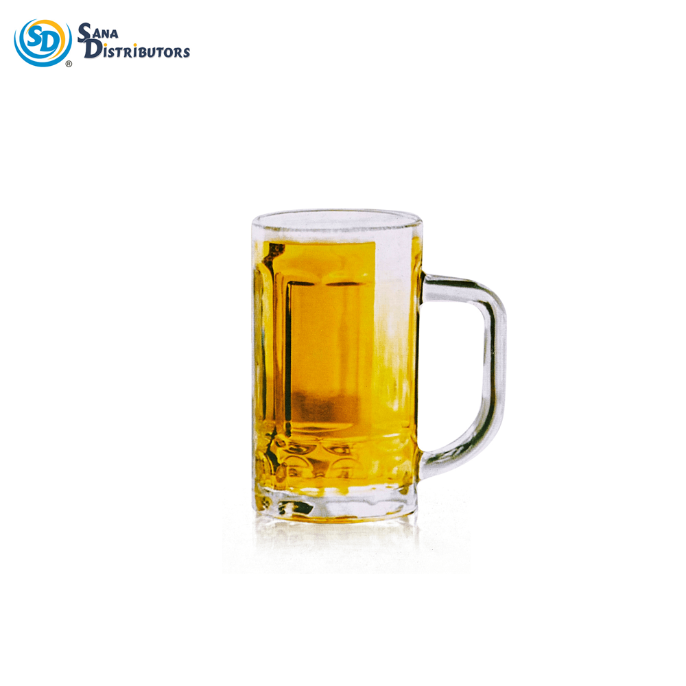 Glass Beer Mugs 2pcs 5" 400 mL