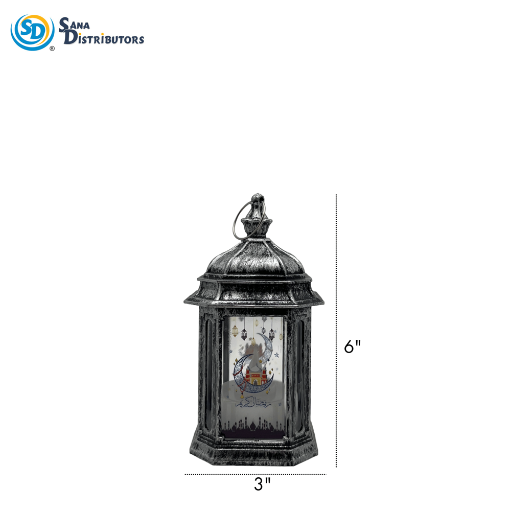 LED Lantern Islamic Style Ass. Colors ($35.88 for Case of 12) 6"x3"