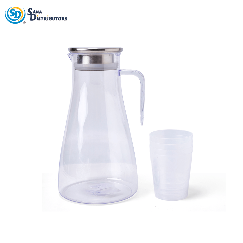 Plastic Jug with Cup 5"x11"