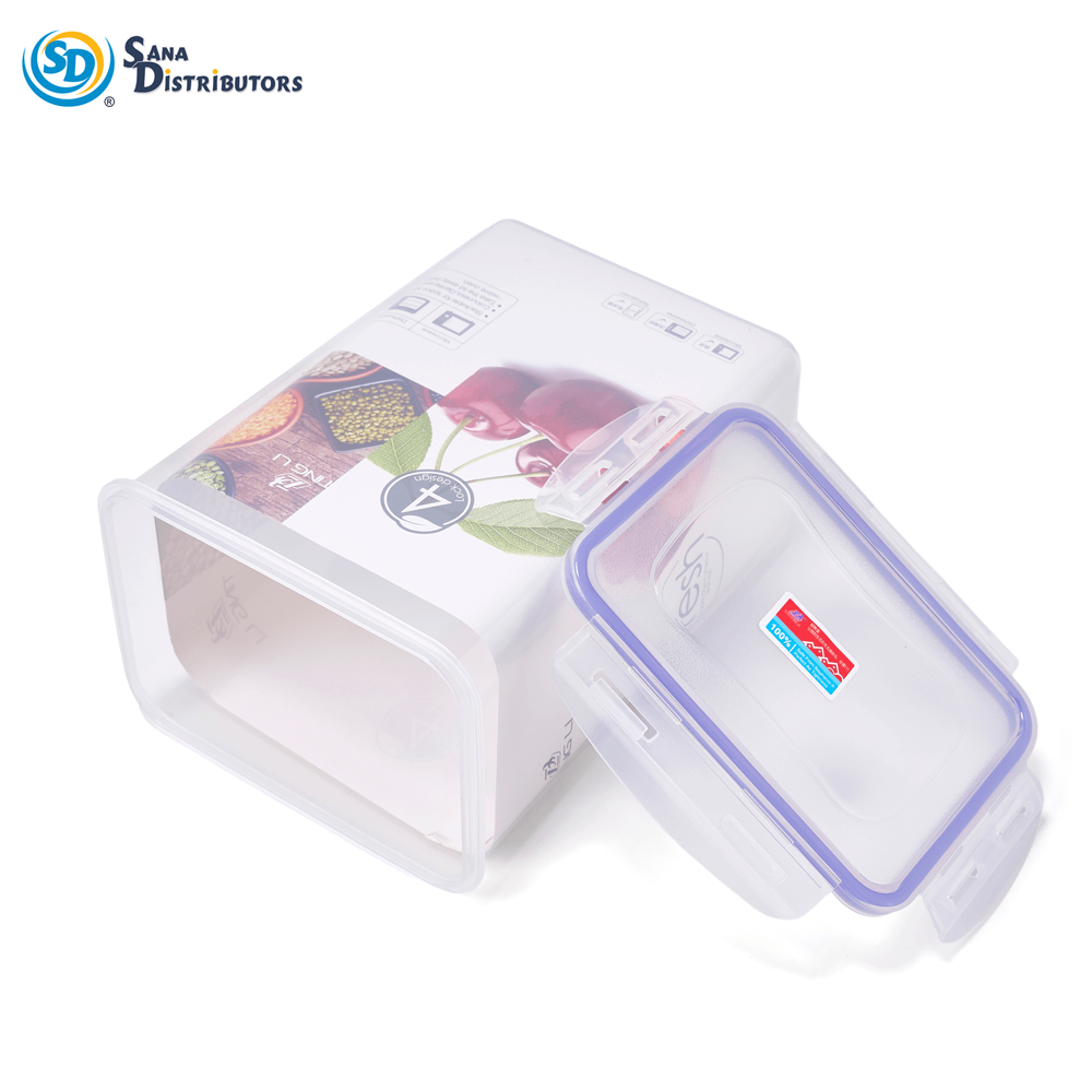 Plastic Storage Container 2500 mL 5"x3.5"x8"