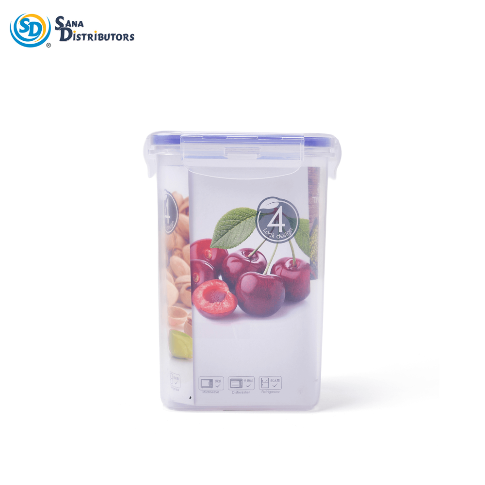 Plastic Storage Container 1300 mL 4.3"x2.8"x7"