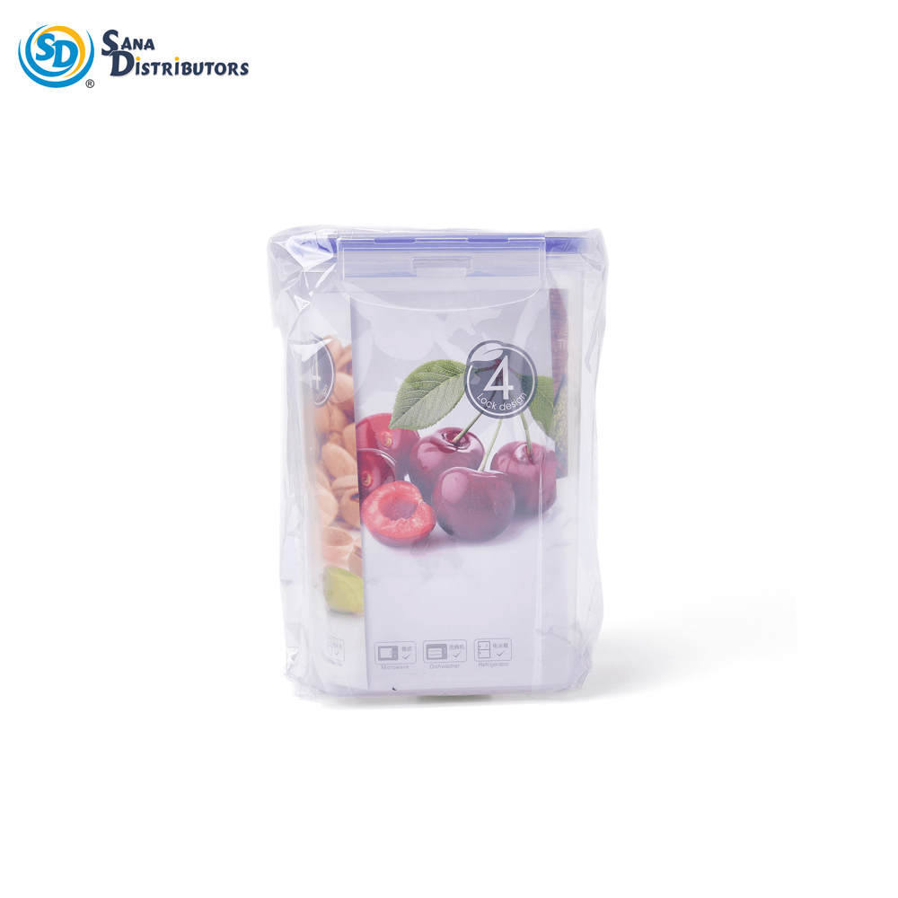 Plastic Storage Container 1300 mL 4.3"x2.8"x7"