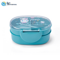 Plastic Lunch Box with Spoon 3.5"x6"