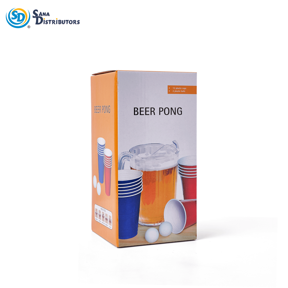 Beer Pong Plastic Cups & Balls 4"x8"
