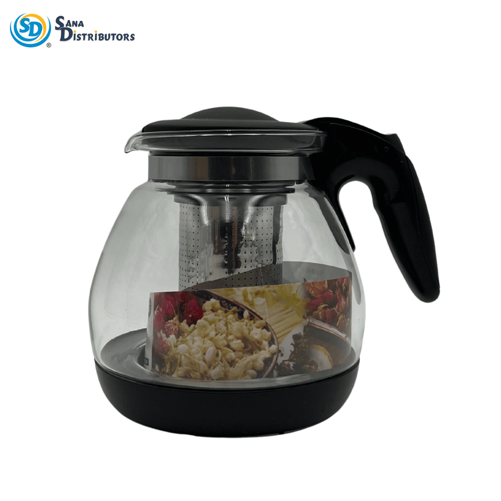 Glass Kettle 5.5" with 4 Cups 2.5"