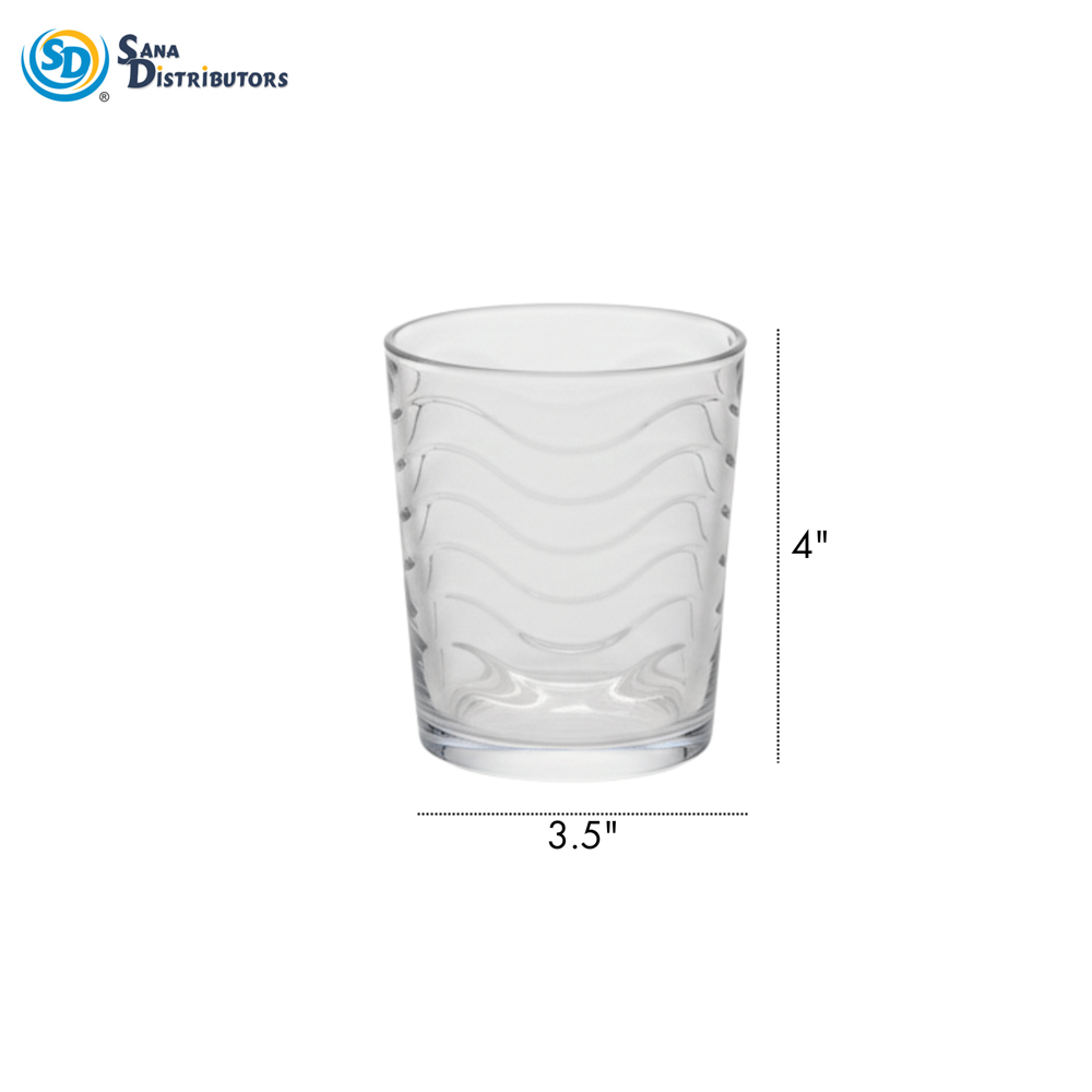 Drinking Glass 6pcs 4"