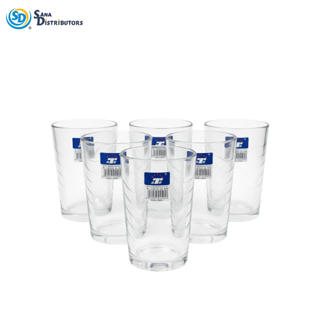 Drinking Glass 6pcs 4"