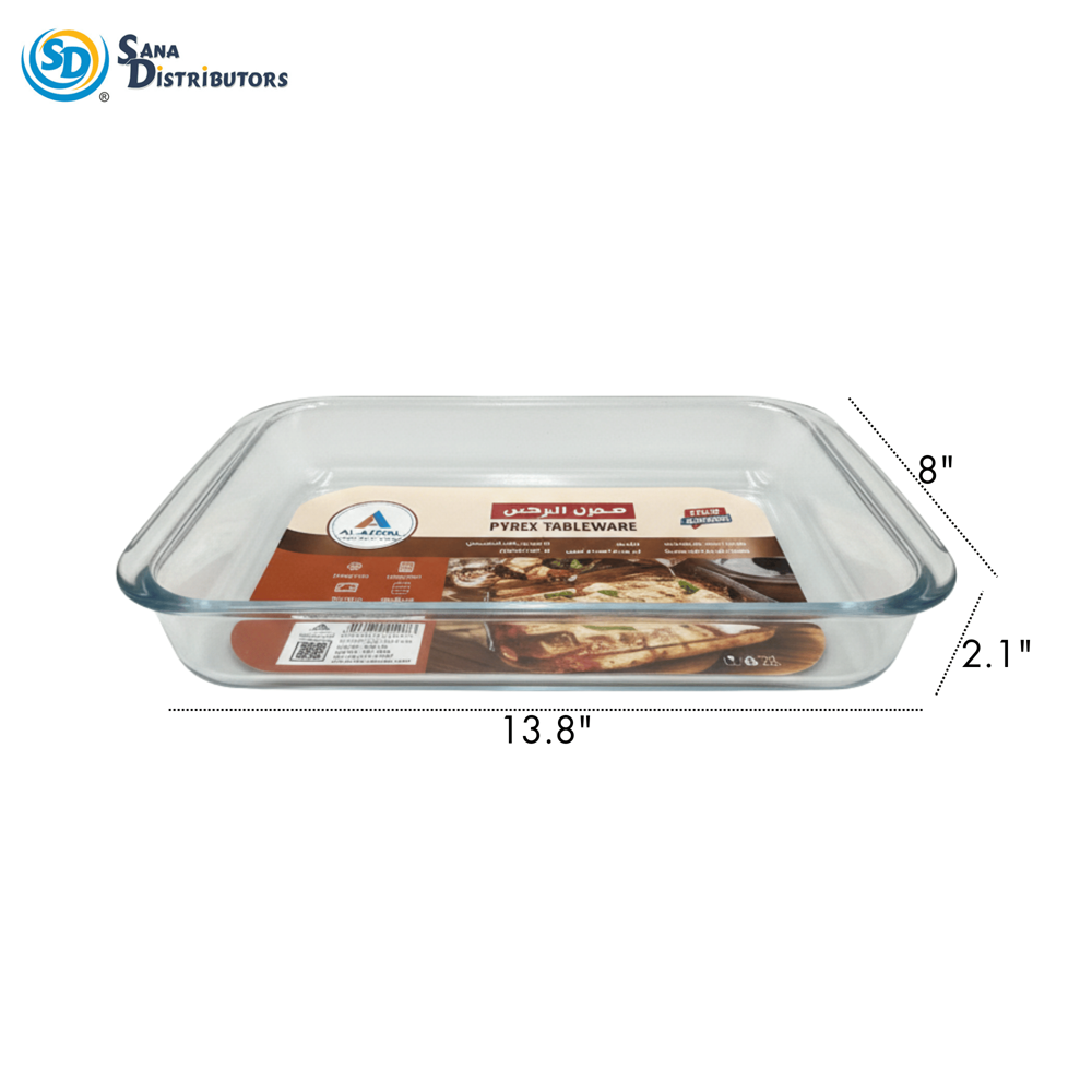 Glass Tray 3pcs 13.8"x11.5"x10"