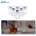 Drinking Glass 6pcs 4"