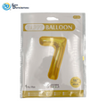 Foil Balloon 0-9 Digit - Gold 16"
