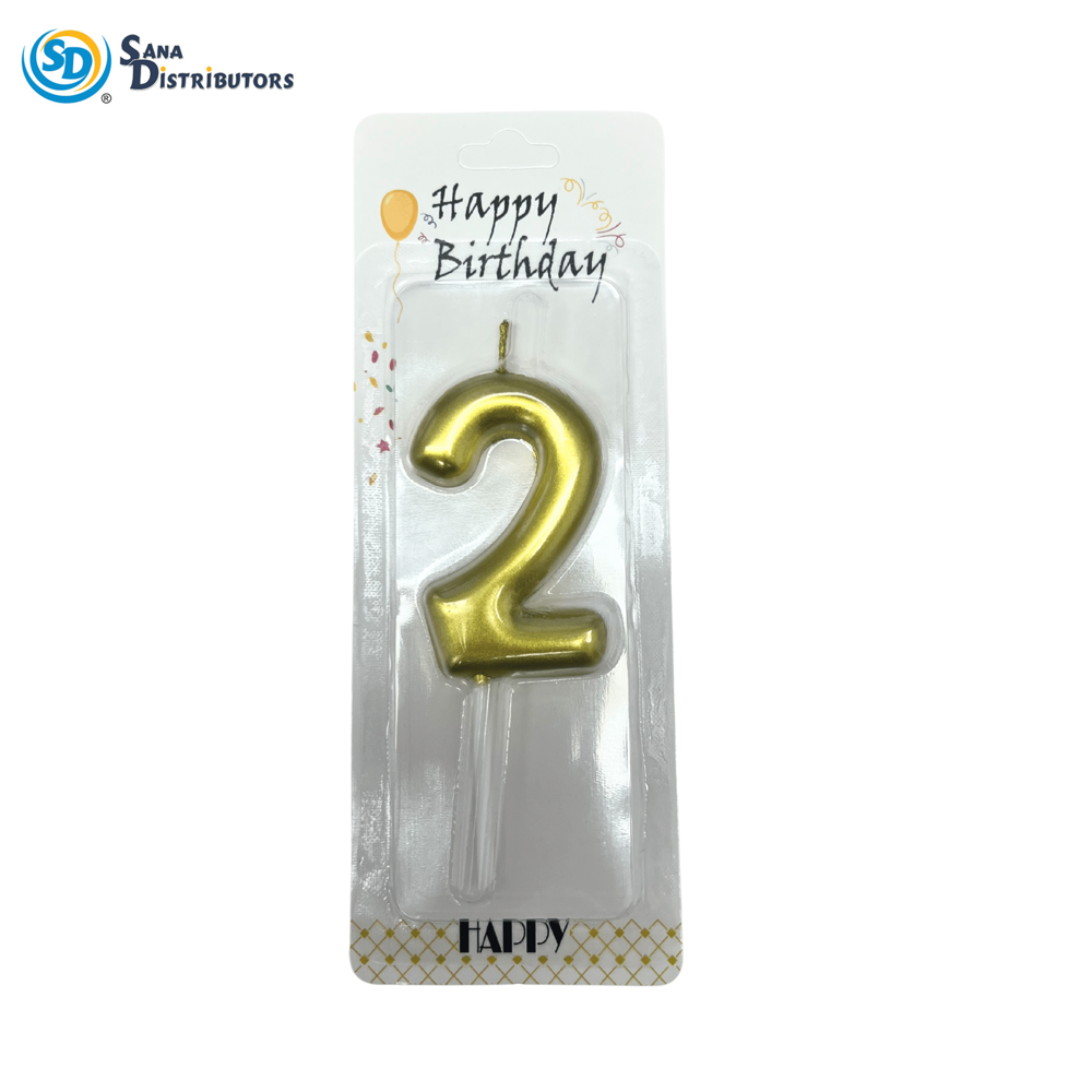 Birthday Candle Digit 0-9 6.5"x2.5"