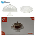 Large Glass Cake Stand with Lid