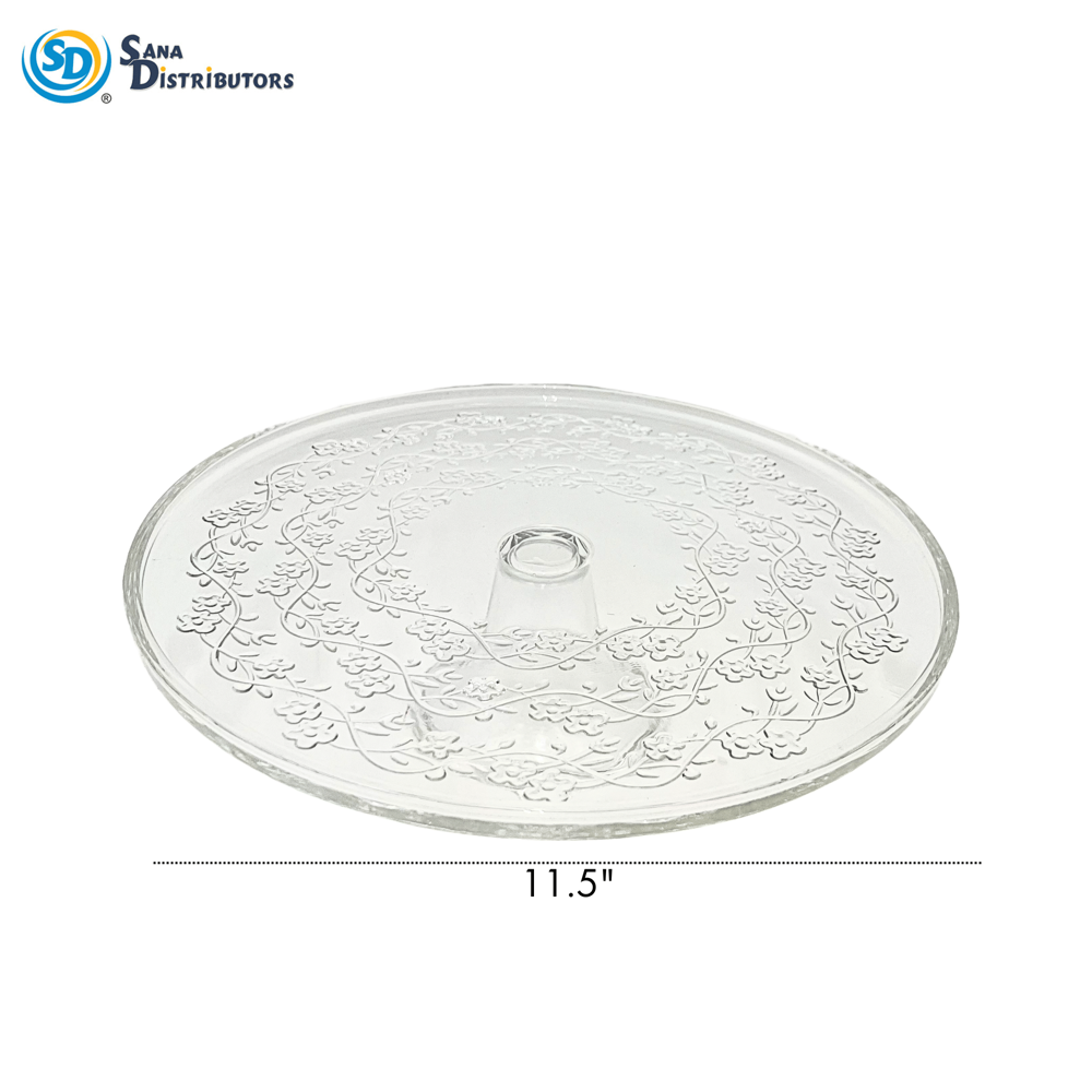 Large Glass Cake Stand with Lid