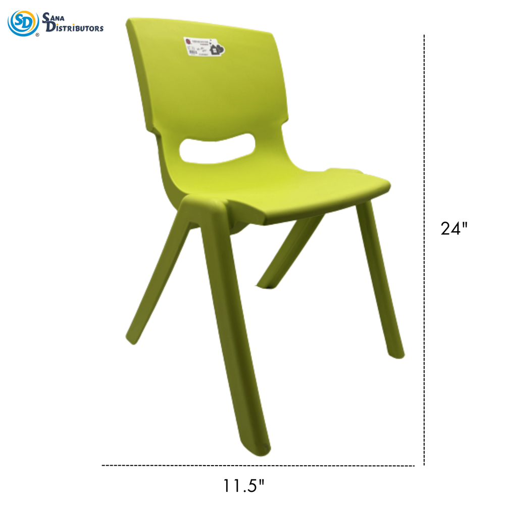 Kids Plastic Chair Ass.colors 11.5"x24"