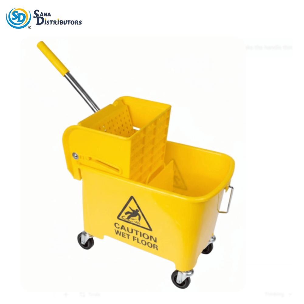 Mop Bucket Wringer Cart 20 L 28"x27.5"x43.5"