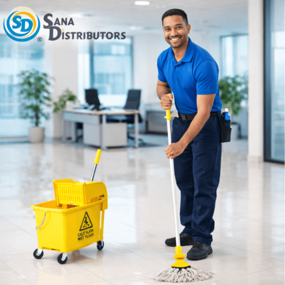 Mop Bucket Wringer Cart 20 L 28"x27.5"x43.5"