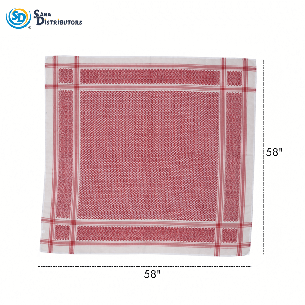 Scarf (Red) 58"x58"