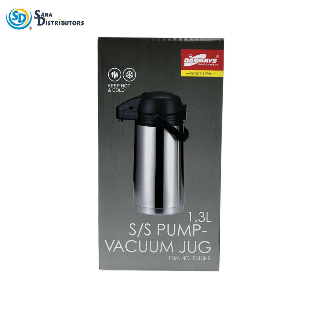 Steel Kettle Vaccum Jug 1.3 L 6"x11"