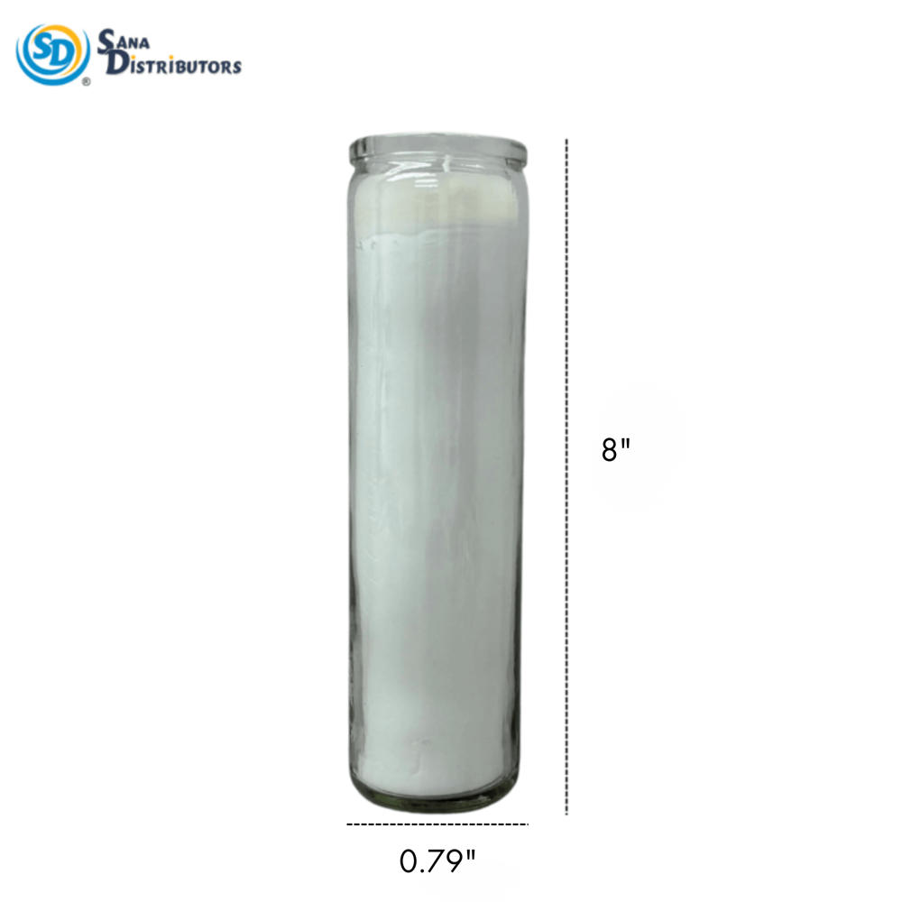 Candle in Glass Jar 8"