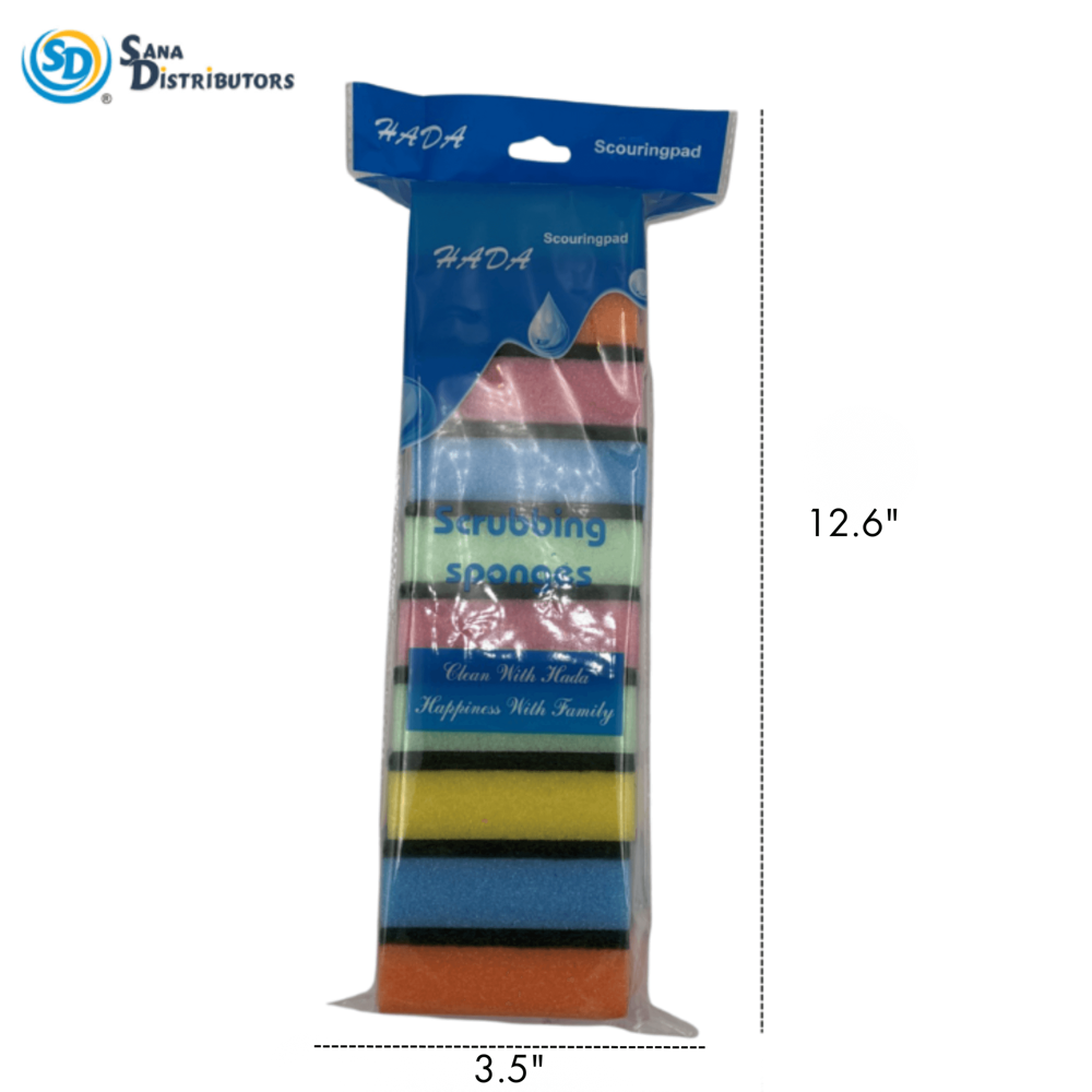 Rainbow Scrubbing Sponges 10pcs