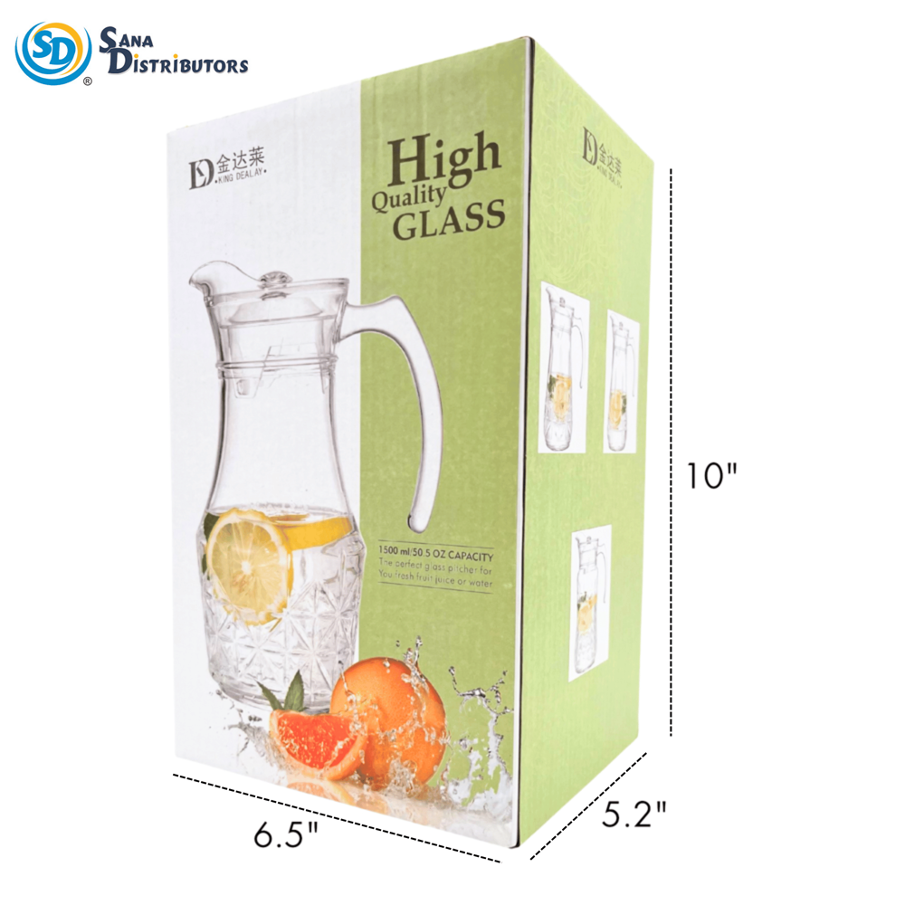 Glass Jug 1500 mL 9"