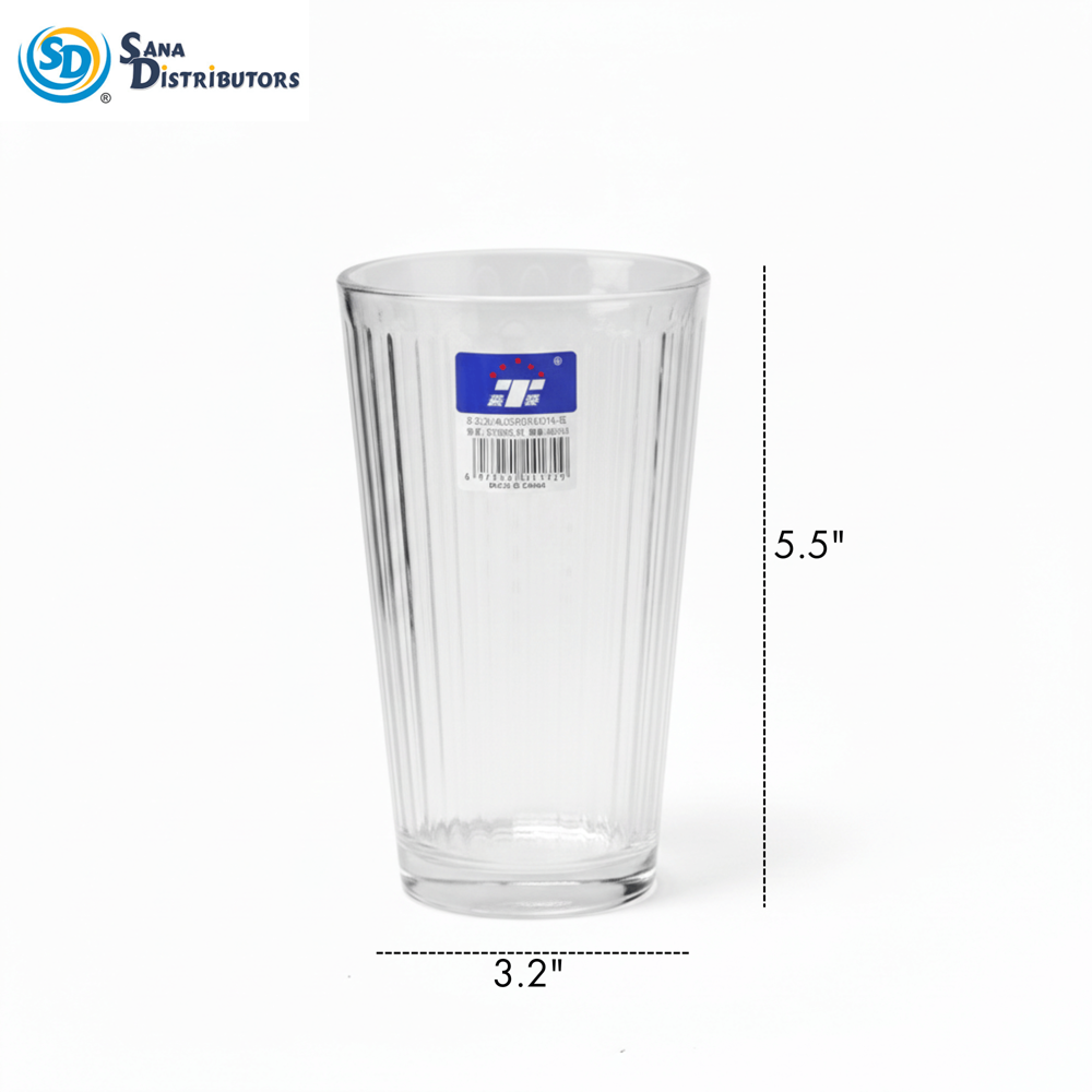 Drinking Glass 6pcs 5.5"