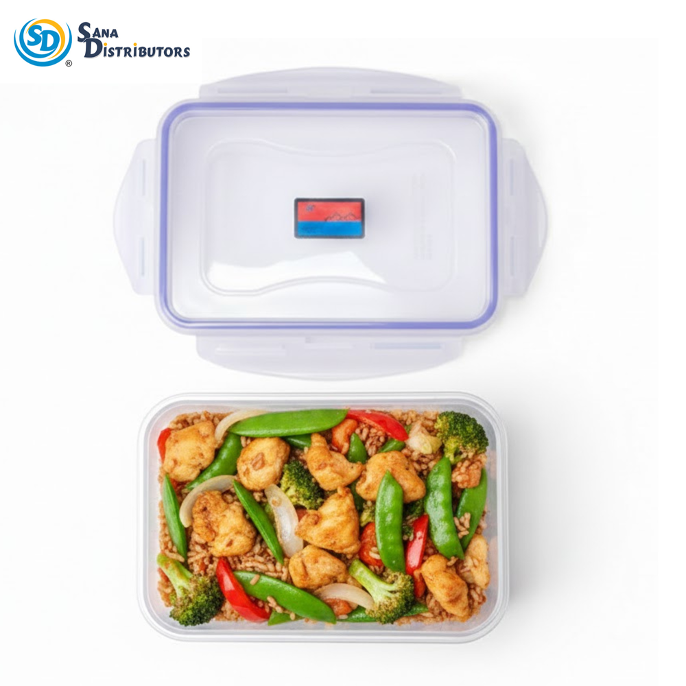 Plastic Food Container 1000 mL 5"x8"