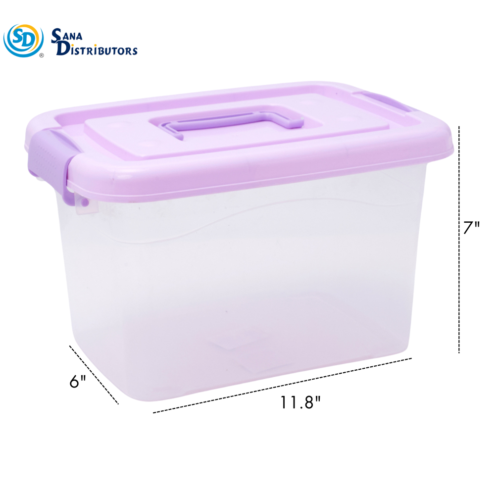 Plastic Container 7"x6"x11.8" Ass.colors