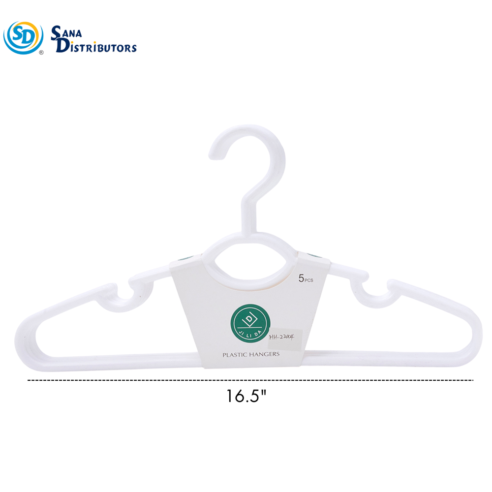 Plastic Hanger (White) 5pcs