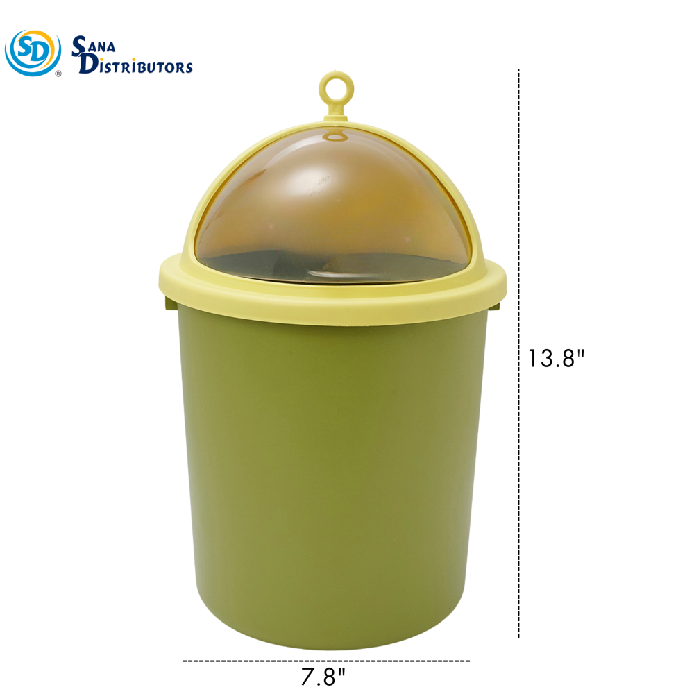 Plastic Dustbin 7.8"x13.8"