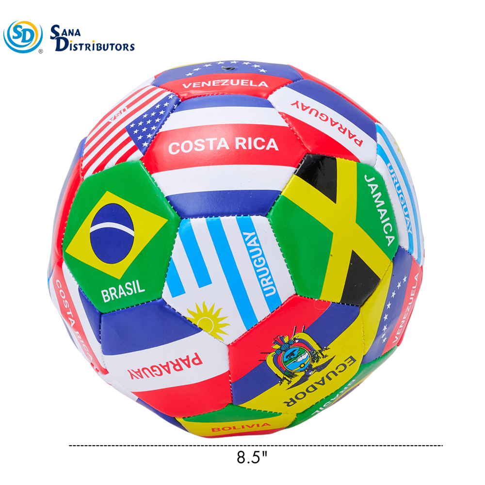 Soccer Ball Country Flag 9"
