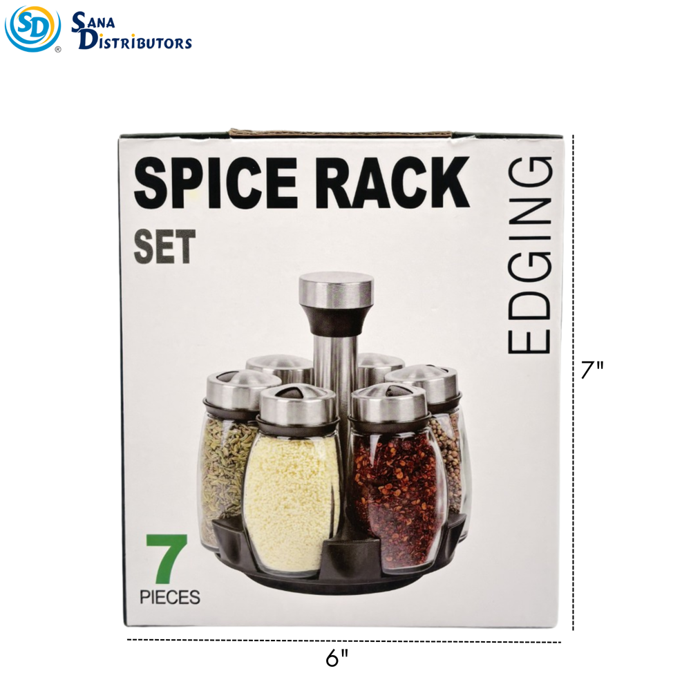 Spice Rack Set 7pcs 7"x6"