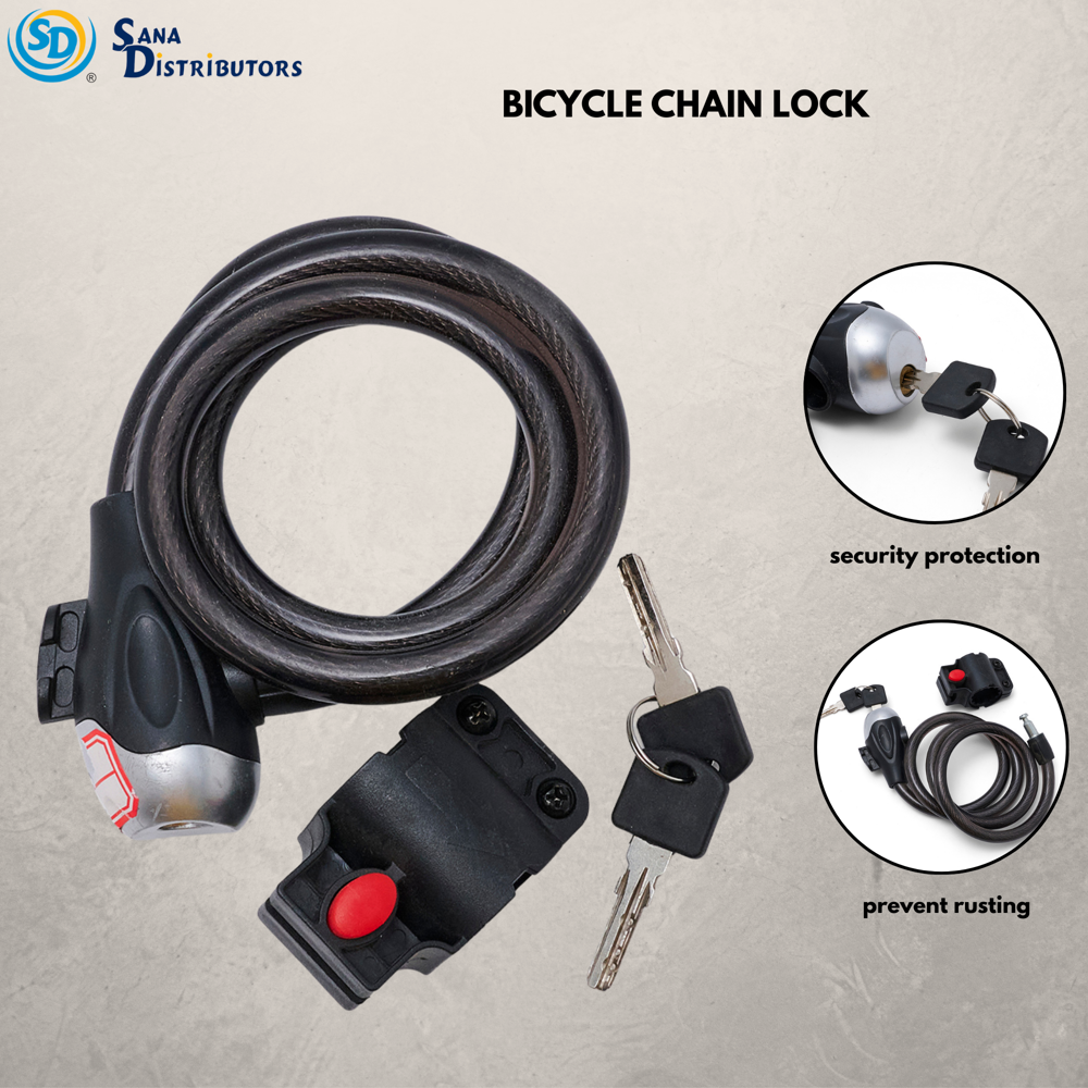 Sd Heavy Duty Cable Lock W/ 2 Keys 38.5"