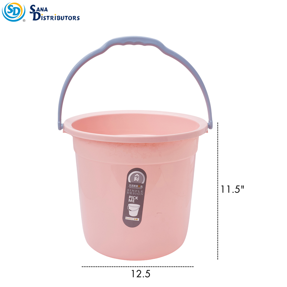 Plastic Bucket 7.5"x12.6"