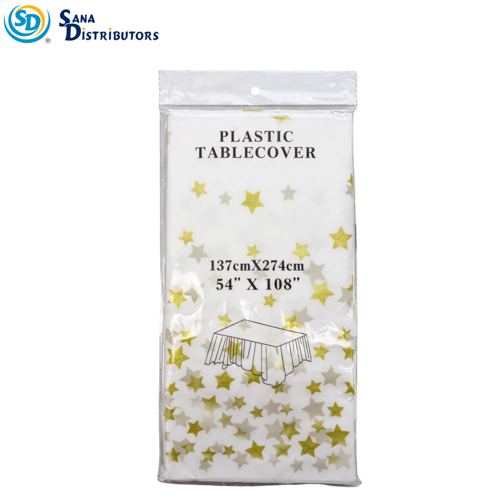Table Cloth 54" x 108" Star White