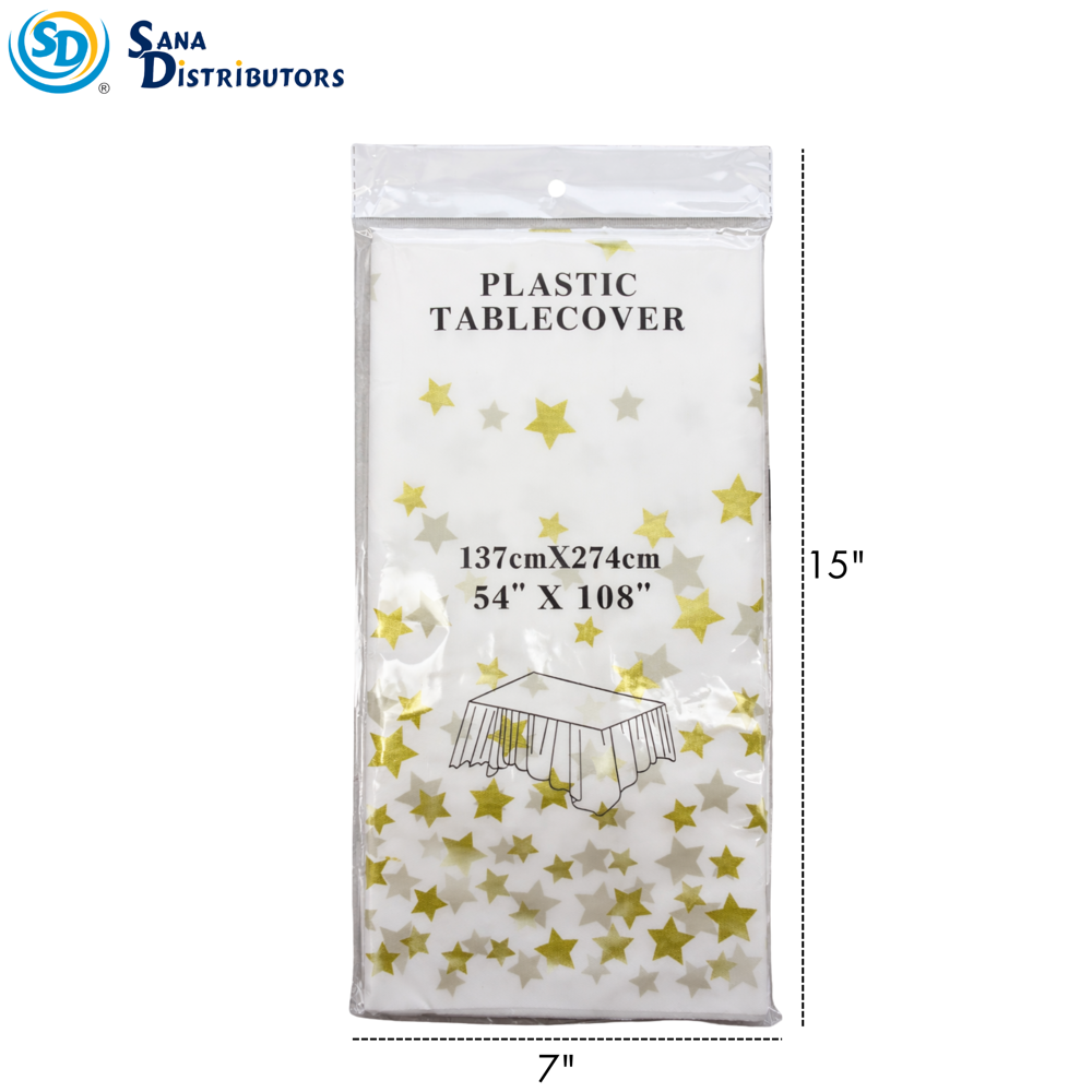 Table Cloth 54" x 108" Star White