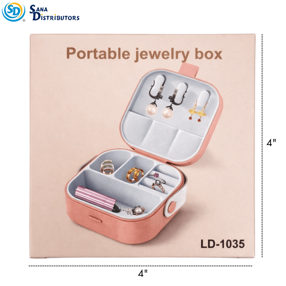 Portable Jewlery Box 4"x4"