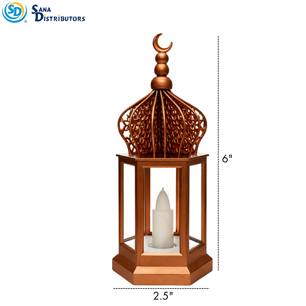 LED Lantern Islamic Style Ass.colors ($41.88 Fo 12pcs)9"x8"x9.5"