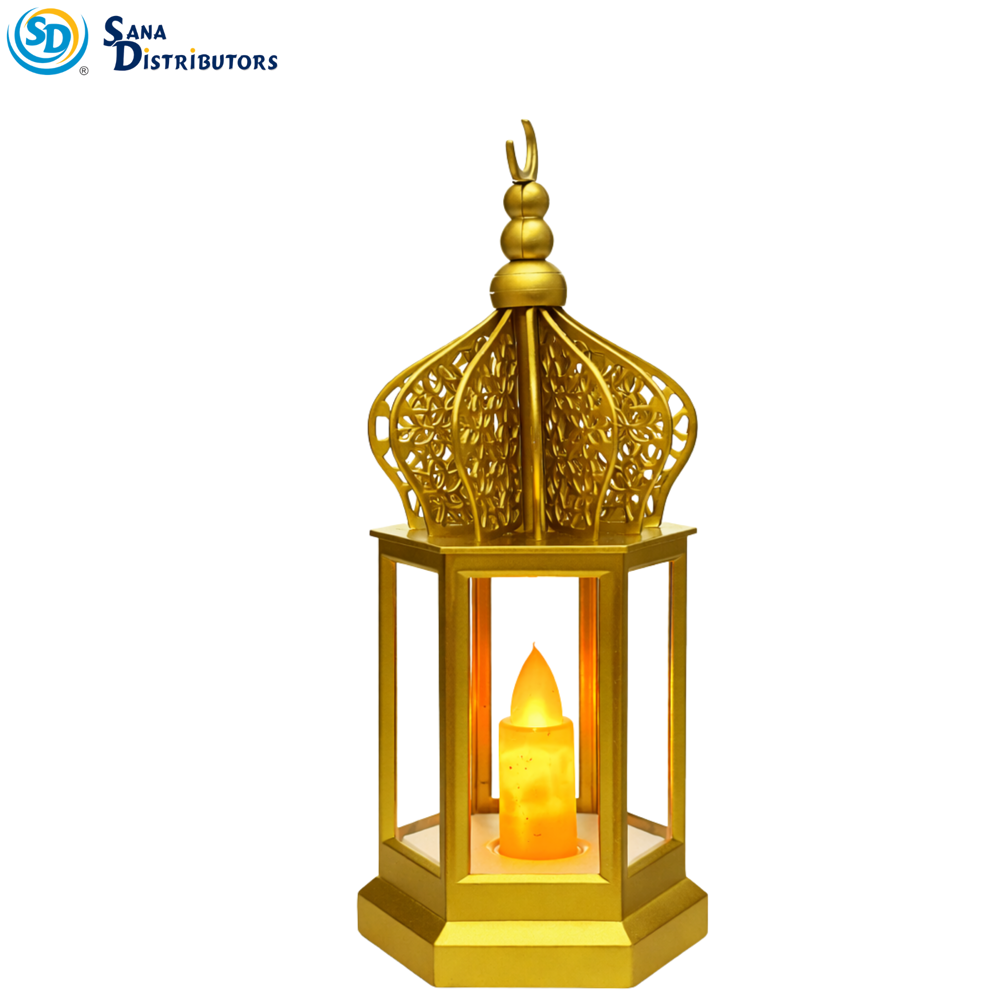LED Lantern Islamic Style Ass.colors ($41.88 Fo 12pcs)9"x8"x9.5"