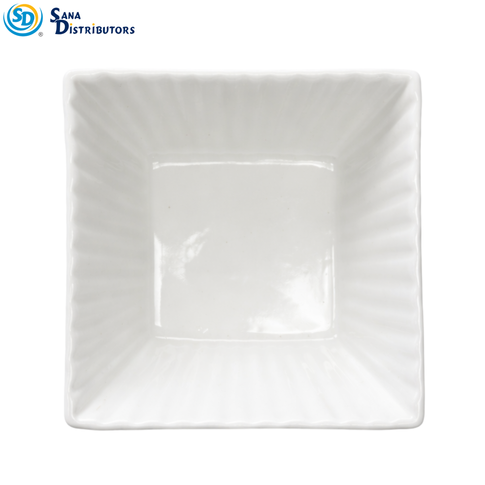 Porcelain Bowl Set of 4 (Square) 8"