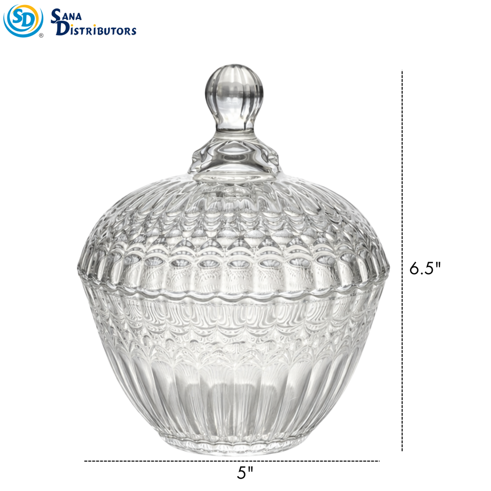 Glass Candy Dish 5"