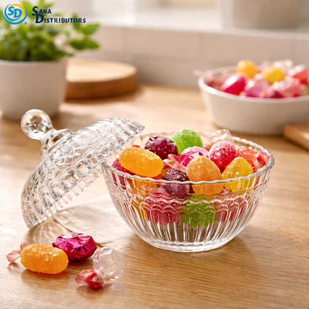 Glass Candy Dish 5"