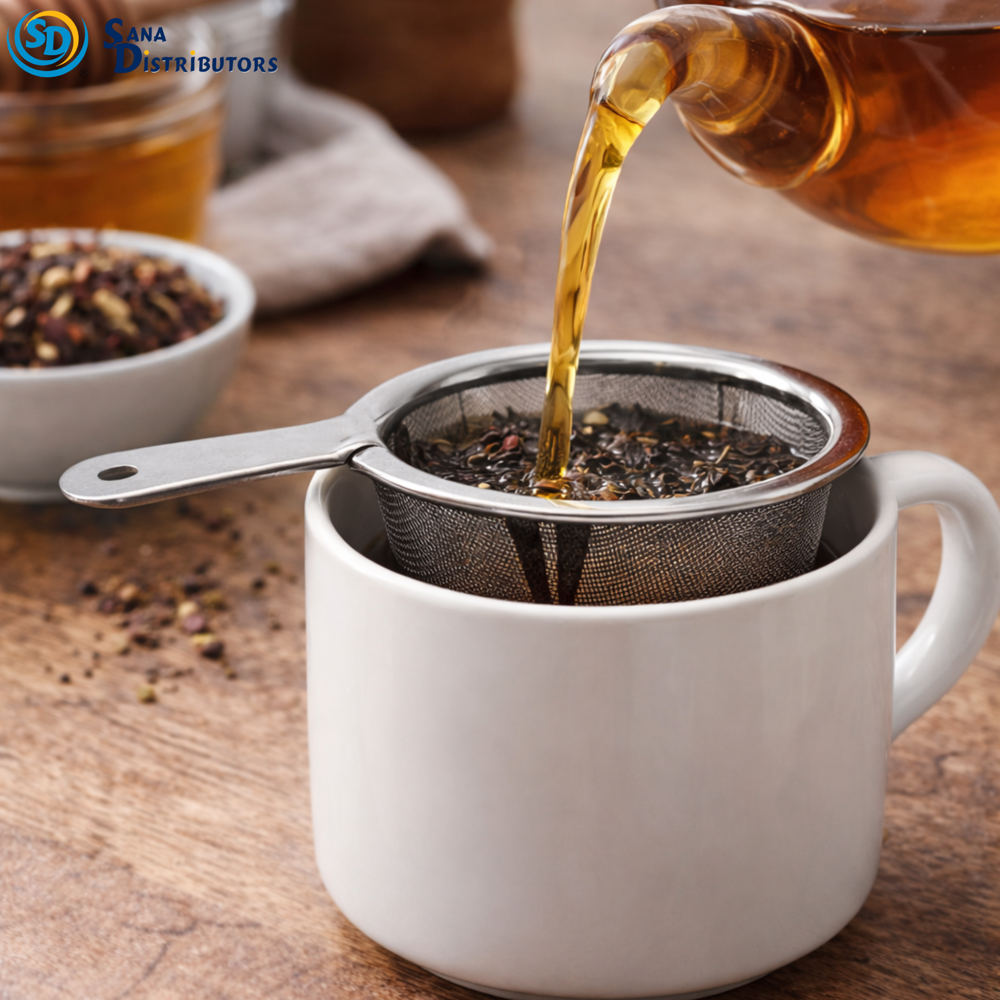 Stainless Steel Tea Strainer 3"