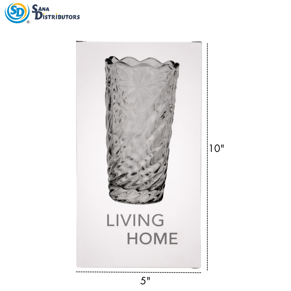 Glass Vase 10"